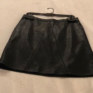 Zara faux leather skirt